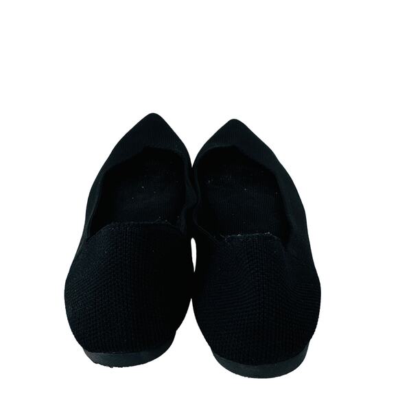 Steven by Steve Madden Reed Knit Shoes Flats Pointed Toe Black Womens Size 6.5M - Picture 3 of 8